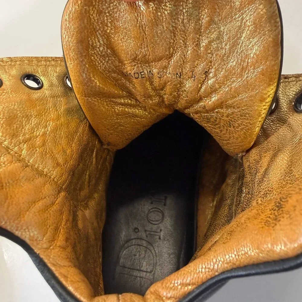 Dior Homme Leather High-Top Sneakers – EU 41 / US 8 - Picture 12 of 13